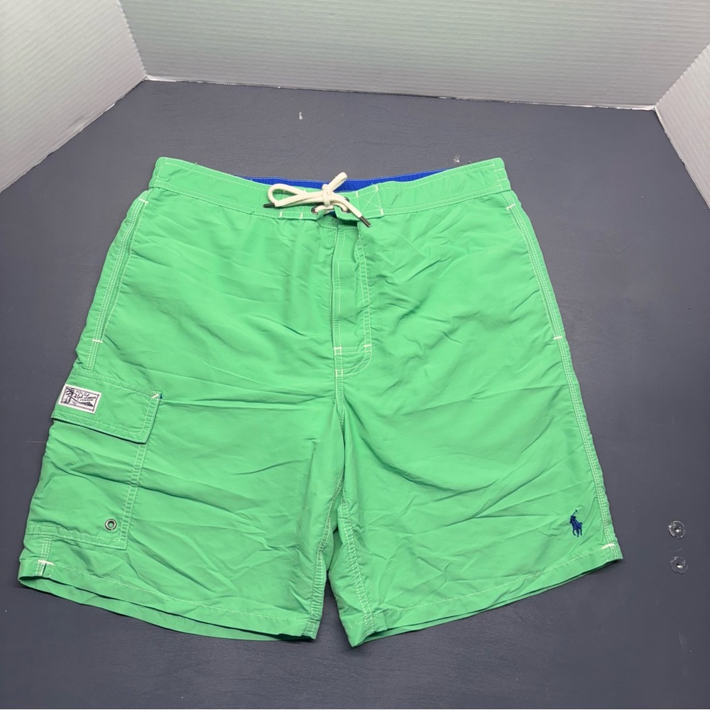 Polo by Ralph Lauren Men's Bright Green Board Shorts